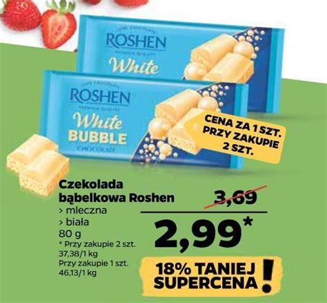 Promocja Czekolada Milk Bubble Roshen W Netto