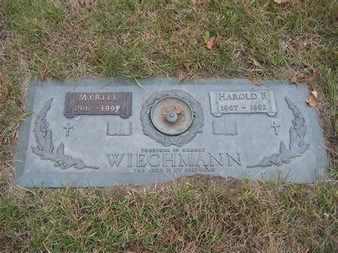 Myrtle Nelson Wiechmann Memorial Find A Grave