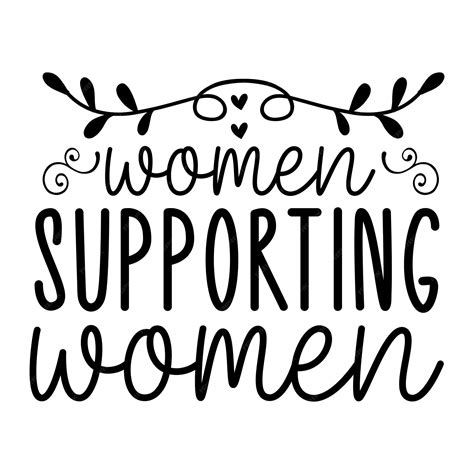 Premium Vector Women Supporting Women Svg