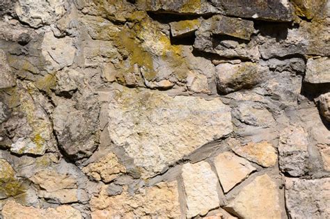 Muro De Pedra Como Alvenaria De Fundo A Partir Da Pedra Antiga Foto