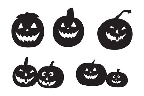 Halloween Pumpkin Silhouette Vector Illustration 3691500 Vector Art At