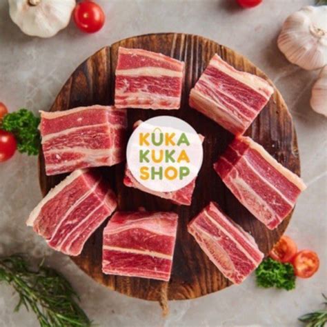 Jual Aus Short Ribs Iga Sapi Daging Tebal 1kg Indonesia Shopee Indonesia