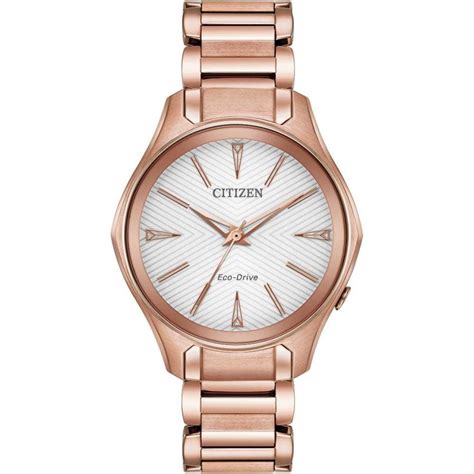 Citizen Ladies Modena Rose Gold Eco Drive Watch