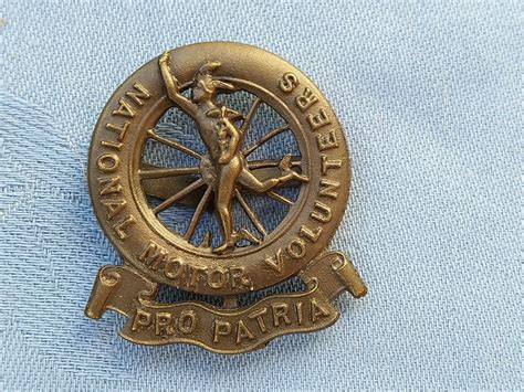 Ww1national Motor Volunteers Vtc Osd Cap Badge Ebay