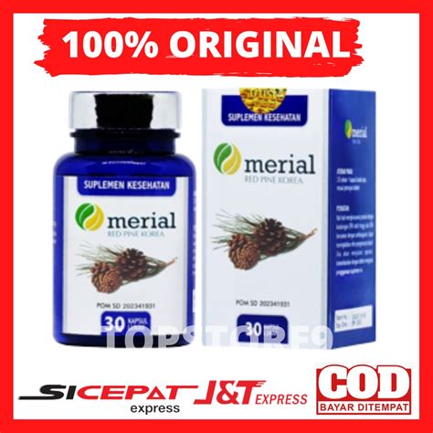 Jual Merial Original Obat Kolesterol Darah Tinggi Jantung Ekstrak Red