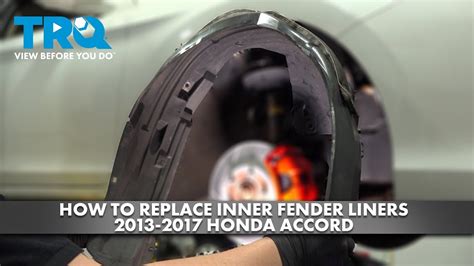 How To Replace Inner Fender Liners 2013 2017 Honda Accord YouTube