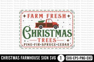 Farm Fresh Christmas Trees Pine Fir Svg Graphic By Moslem Graphics