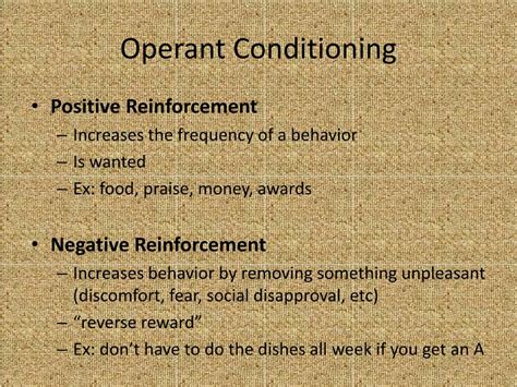 PPT - Operant Conditioning (Types of Reinforcement) PowerPoint ...