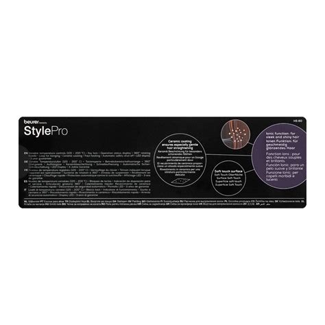Buy Beurer Beauty Style Pro Diamond Look Hair Straightening Brush, HS ...