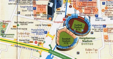 Dongdaemun Market Map In English