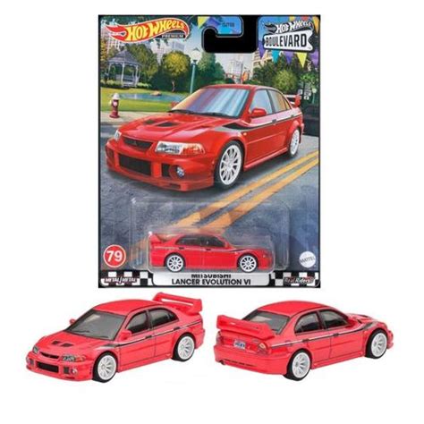 Promo Hot Wheels Mitsubishi Lancer Evolution VI Merah Boulevard R Premium Kota Surabaya Erik