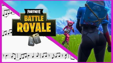 Fortnite Emotes Dance Therapy In Trumpet Bb With Sheet Music Youtube