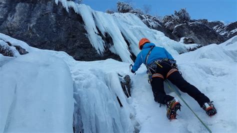 Frozen Waterfall Ice Climbing Steep Ice Mountaineer North Wales News