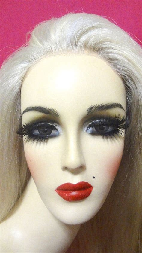 LONG STRAIGHT WIG Lace Front Drag Queen Wig Platinum Blonde Etsy