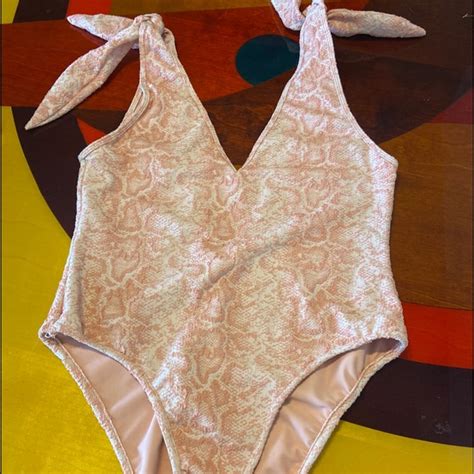 Tularosa Swim Tularosa Lace One Piece Bathing Suit In Pink Poshmark