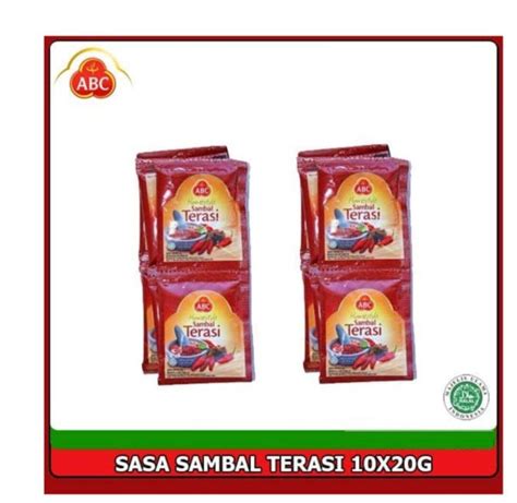 ABC Sambal Terasi Sachet 20 Gram 1 Rtg Isi 10 Pcs Lazada Indonesia