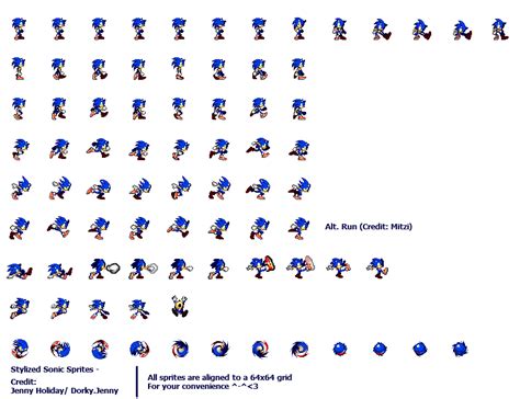 Stylized Sonic Advance Sprites by xXxD0rkyJ3nnyxXx on DeviantArt