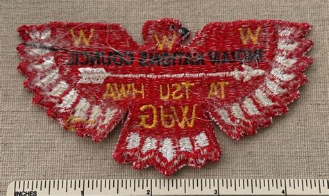 Vtg Oa Ta Tsu Hwa Lodge Order Of The Arrow Flap Patch Indian