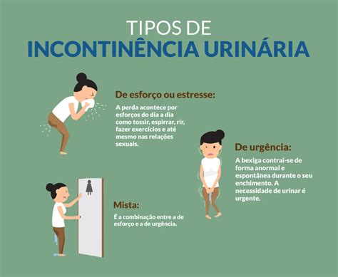 Tipos De Incontin Ncia Urin Ria De Esfor O Ou Estresse A Perda