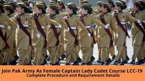 Join Pak Army As Female Captain Lady Cadet Course LCC 19 Jobs 2021