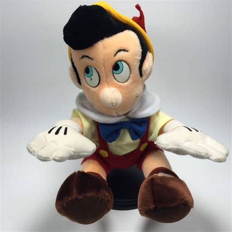 Pinocchio Vintage Stuffed Plush Doll Disneyland Walt Disney World Park