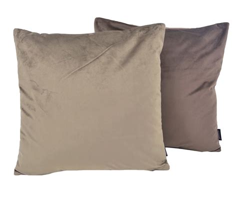 Velvet Taupe Long X Cm Kussenhoes Polyester Gek Op Kussens