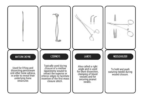 Basic Surgical Instruments Flashcards PDF File - Etsy