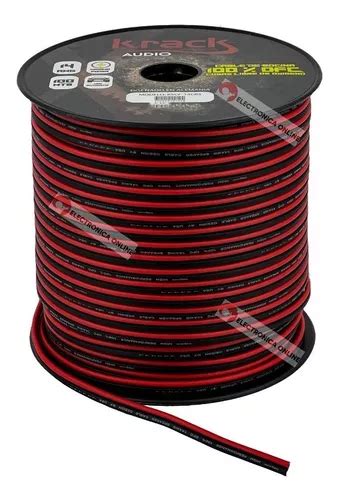 Rollo Cable Bocina 100mts Calibre 14 100 Cobre Ofc Krack Envío gratis