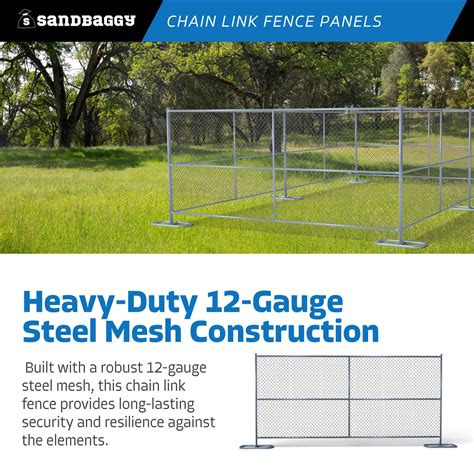 6 Ft X 12 Ft Temporary Chain Link Fence Panel For Sale Galvanized