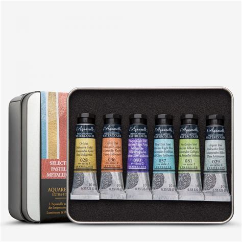 Sennelier Watercolour Paint Ml Iridescent Set Of Pastel