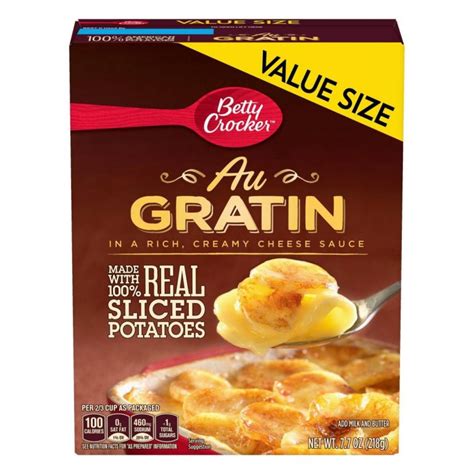 Betty Crocker Au Gratin Potatoes Box Instructions Microwave Recipe Microwave Recipes