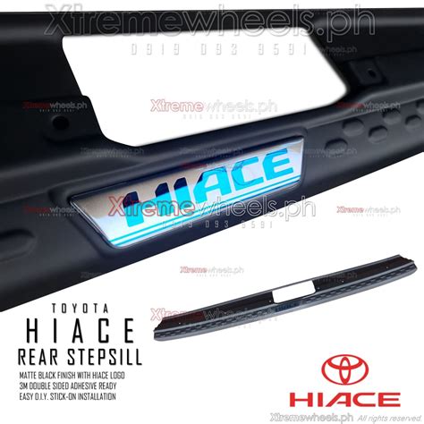 Hi Ace Commuter Decontent 2005 To 2025 Rear Bumper Stepsill Matte