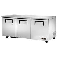 True Trcb Hc In Two Section Chef Base Refrigerator W Stainless Top