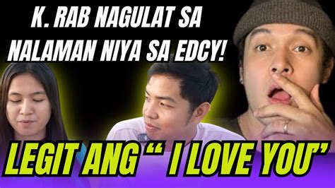 ⭕️naku Po Krab Nagulat Sa Edcy At Legit Daw Ang I Love You Hindi