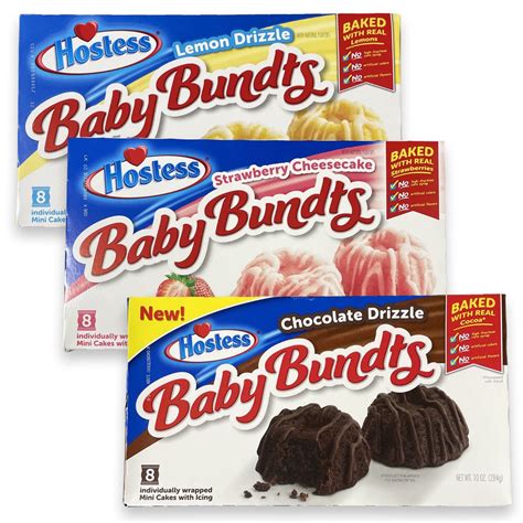 Ultimate Baby Bundts Variety Pack By Hostess Lemon Drizzle