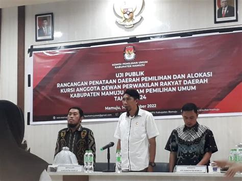 Kpu Mamuju Gelar Uji Publik Penataan Dapil Opsi Pertama Mengerucut