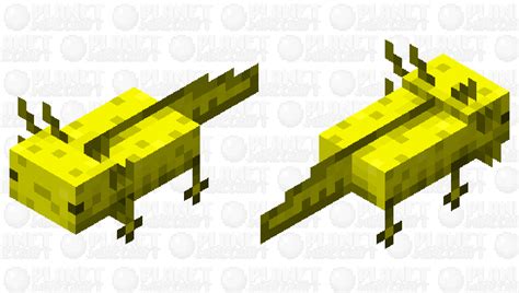 Yellow Axolotl Minecraft Mob Skin