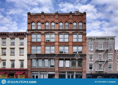 Facades Of Old Fashioned Apartment Buildings Stock Image Image Of