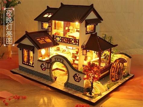 Dollhouse Kits Dollhouse Miniatures Diy Wooden Dollhouse Chinese