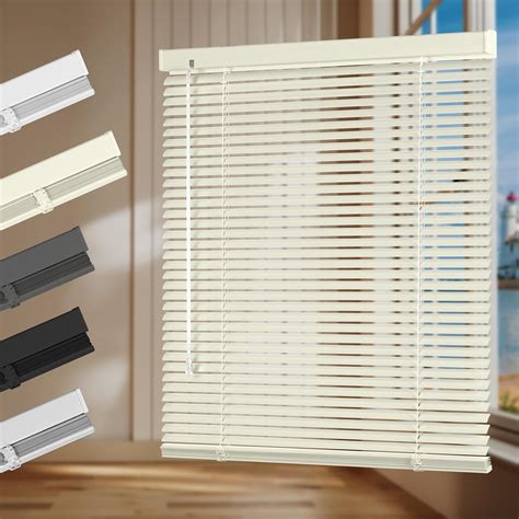 Hotsoon Aluminum Mini Blinds 1 Inch Metal Slat Darkening