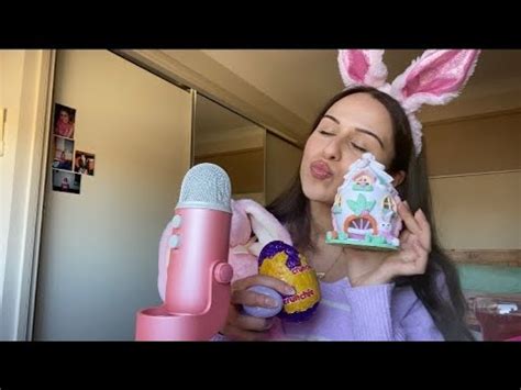 ASMR Easter Triggers Tapping Scratching Soft Spoken Whispers