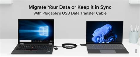 Plugable Usb Data Transfer Cable With Usb C Adapters 66ft Plugable Technologies