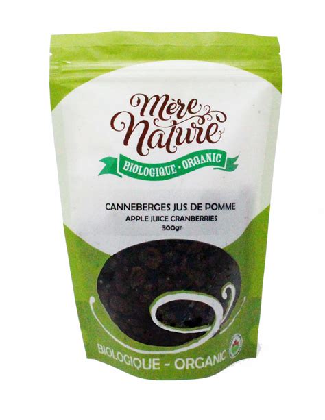 Canneberges Au Jus De Pomme Bio Aliments Merci