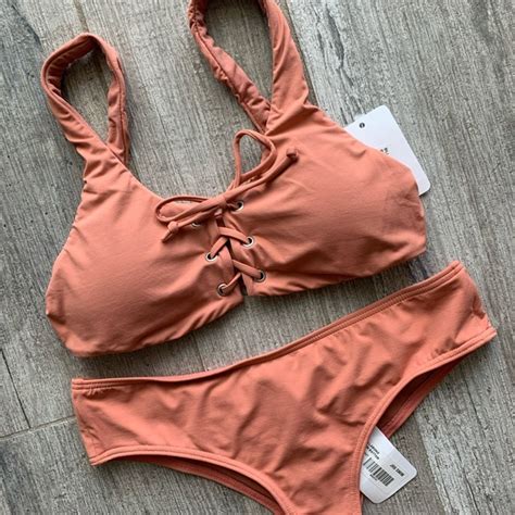 Billabong Swim Billabong Ss Lace Up Bikini Set Poshmark