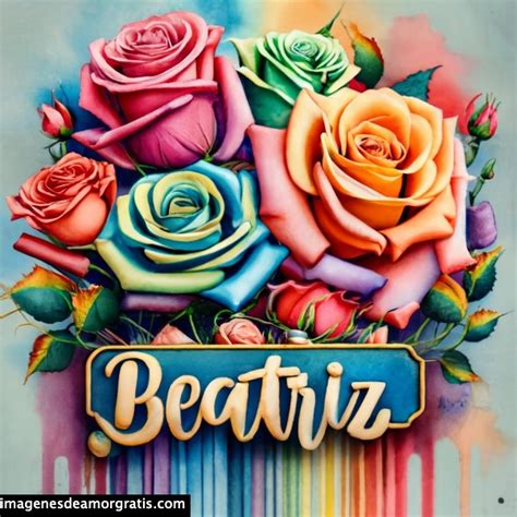 Imagenes Con Nombre 3d Flores De Colores 8