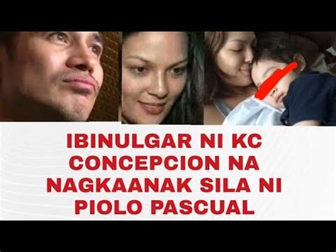 INAMIN NI KC CONCEPCION NA NAGKAANAK SILAN NG ACTOR NA SI PIOLO PASCUAL