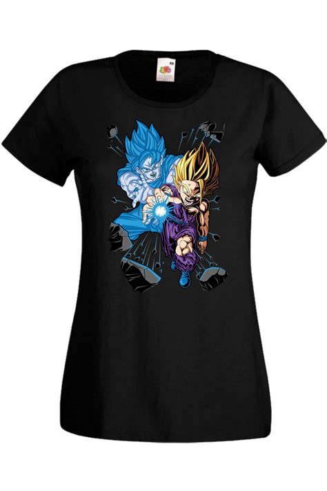 Tricou Dama Japan Anime Manga Comics Tralala Dragon Ball Z Gohan X Goku