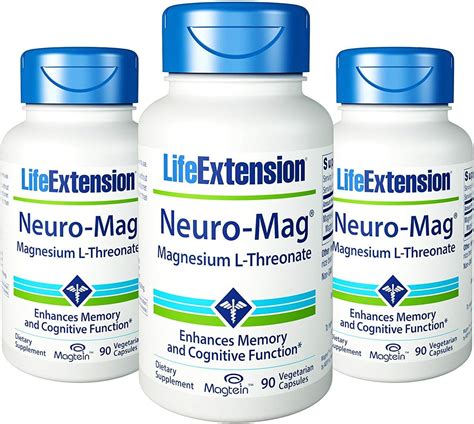 Amazon.com: Life Extension Neuro-mag Magnesium L-threonate 90 X 3 ...
