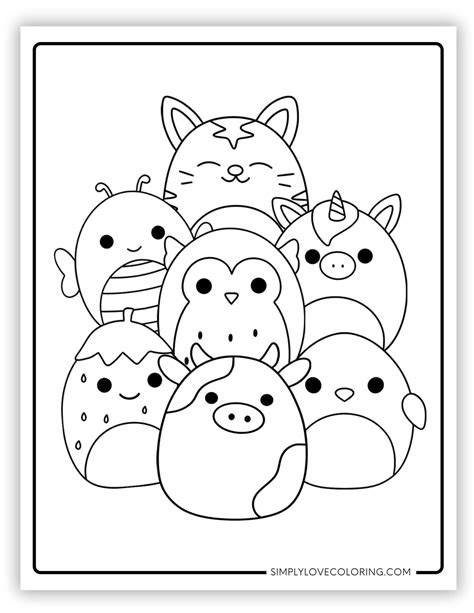 Squishmallow Friends Coloring Pages Free Pdf Printables Artofit