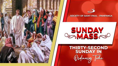 Nov 5 2022 6 00 Pm Anticipated Sunday Mass St Paul Chapel 32nd Sunday In Ordinary Time